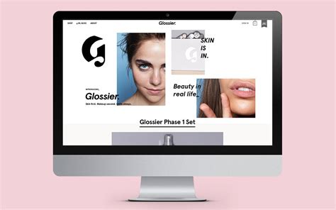 glossier website.